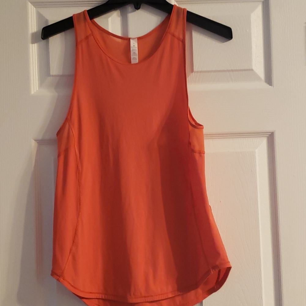 Lululemon Athletica Orange Tank Top
